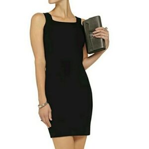 NEW‎ ALEXANDER WANG BLACK DOUBLE FACE DRESS SZ M